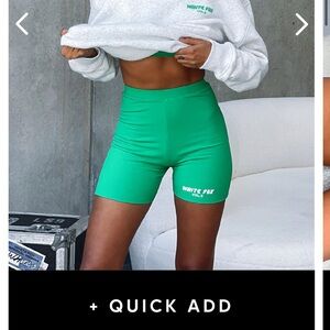 Super soft and stretchy whitefox biker shorts worn twice